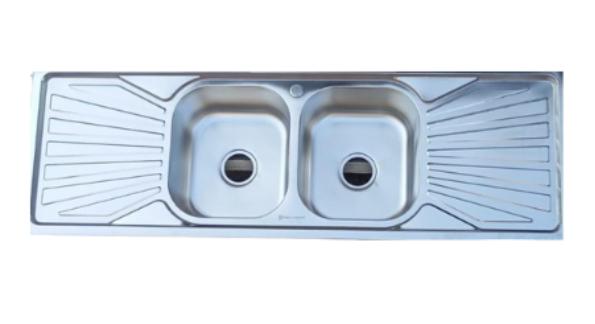 DOUBLE BOWL DOUBLE TRY KITCHEN SINK
